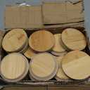 40 Pcs Bamboo Mason Jar Lids, Reusable Natura Wooden Storage Canning Lids with Silicone Ring, 20pcs Regular Mouth 20pcs Wide Mouth Home Kitchen Container Covers Food Grade Fit and Airtight