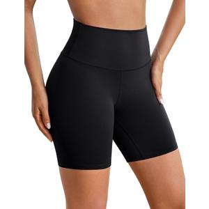 BAYDI Clouduxi Biker Shorts for Women 6" High Waisted Workout Gym Running Shorts Womens Buttery Soft Yoga Pants (Blue, M)