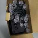 Multicolor Solar Christmas String Lights Outdoor, 2-Pack 100 LED 64FT Crystal Globe Solar Lights Outdoor Waterproof with 8 Lighting Modes, Christmas Decorations for Xmas Tree Wedding Patio Party