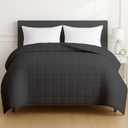 HomeSmart Weighted Blanket King Size, 20 lbs, Breathable Soft Fabric, Also Fits California King Beds, Grey