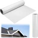 LEIFIDE 1 Rolls White Aluminum Trim Coil 24 Inch x 50 ft Metal Flashing Roll for DIY Roofing Repair Installation