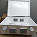 Junction Box, IP67 Waterproof Plastic Enclosure for Electrical Project, Hinged Grey Cover, Includes Mounting Plate and Wall Bracket (Grey Cover, 16.1"x12.2"x7.1")