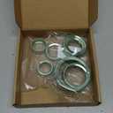 Savadicar CKT02 Billet Aluminum Control Knob Trim Sets, Headlight/4WD/HVAC Climate Control Knob Bezels, Air Conditioner/Radio Switch Cover for 2021-2025 Ford Bronco Sport, Interior Accessories, Green