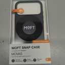 MOFT for iPhone 17 Pro Max Case- MOVAS Snap Case, MagSafe Compatible, Soft-Touch Vegan Leather, Classic Minimalist Design, Lightweight, Stain-Resistant & Camera Protection, Jet Black