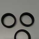 PATIKIL 56.6mm / 2-1/4 Inch Drill Hole,2 Inch ID Rubber Grommets, 3Pcs Top Hat Grommet for Wiring Eyelet Ring Gasket Automotive Firewall Cable Hole Plugs Wires Protection, Black