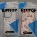 NITITOP Compatible for iPhone 14 Pro Case Cute Flower Floral Clear for Women Girl Ultra Slim Crystal Shockproof Soft TPU Anti-Yellow Protective Phone Cover - Colorful, 2 pc