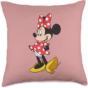 Disney Minnie Mouse Classic Polka Dot Pose Throw Pillow (18x18)