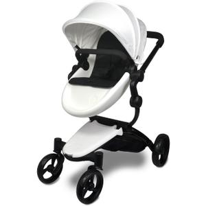 Anivia Luxury Baby Doll Stroller for 18" & 20" Girl Dolls - Doll Stroller with Folding Canopy, Mute Wheels and 2 Storage Baskets, Easy to Assemble