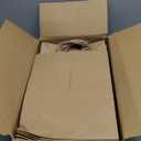 vanhel 10x5x13in Kraft paper Bags 100Pcs Brown Paper Bags with Handles Bulk, Recycled Paper Gift Sacks,for Gifts,Retail,Merchandise,Grocery,Birthday Wedding Party Favor, Take-out