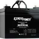ExpertPower EXP33-12V 33Ah SLA AGM Battery for Solar Energy Storage, UPS, Trailer, Security System, Mobility Scooter, Small Marine Battery Backup, Rechargeable 12V Batteries Lead Acid, M6, 1-Pack 12v 33AH
