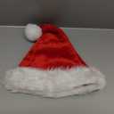 Pack Of 2 Zaffaella Christmas Hat, Santa Hat for Kids, Unisex Velvet Comfort Extra Thicken Xmas Hat for children Christmas New Year Party