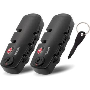 (2 Pieces) lizipai(Customs Locks) Combination Lock TSA Customs Lock Fixed Luggage Lock, Backpack Lock (Super King)