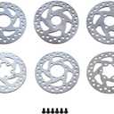 Parts Replacement Fit for Elec Scooter Cycling Disc Brake Rotor 120mm 3 Hole 6 Hole Brake Rotors with Screws Mounting Hole Spacing 33mm/44mm/48mm(3 Hole 26mm)