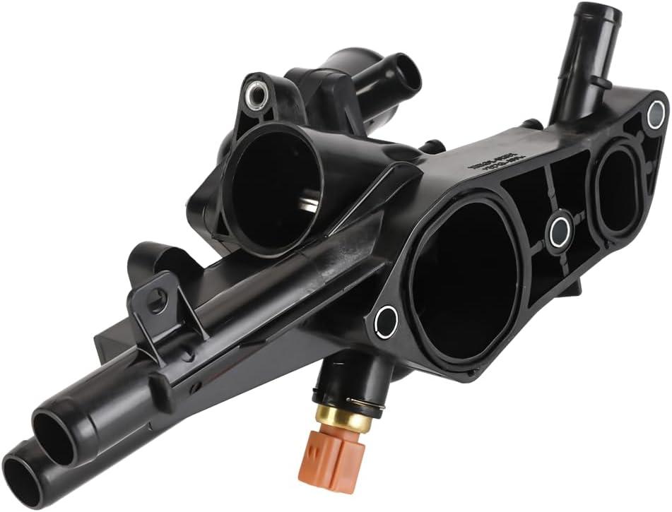 Engine Coolant Thermostat Housing Assembly - Compatible for Hyundai Sonata Tucson Santa Fe Sport 2010-2016 Kia Sportage Optima Sorento 2011-2016 2.4L L4 - Replace Part 256002G500 25600-2G500