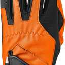 Zero Friction Men's Compression-Fit Synthetic Golf Glove, Universal Fit One Size (Orange)