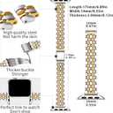 QUNDAXI Slim Watch Band Compatible with Apple Watch 41mm 45mm 42mm 44mm 40mm 38mm Metal Stainless Steel Watchband Suitable for iWatch 11/10/9/8/7/6/5/4/3/2/1/SE Series Women Luxury Strap