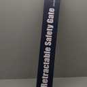 Reinforced Retractable Baby Gate or Mesh Dog Gate,Easy to Use for Stairs, Doorways, Hallways, Indoor, Outdoor, Wide Pet Gate 33.5" Tall, Extends to 55" Wide, White