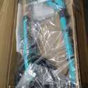 Scooter for Kids Ages 8+ Teens & Adults, Lightweight Kick Scooter with Carry Strap Adjustable Height Equipped with Front handbrake and Rear Brake, Big Sturdy PU Flash Wheels (Blue)