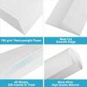 2 x MaxGear 320 Name Badge Inserts Badge Labels, 2.25" x 3.5" Printable Name Tags Insert, Personalized Insert Badges Refill, Custom Card Paper Compatible with Laser/Inkjet Printer, Office, White