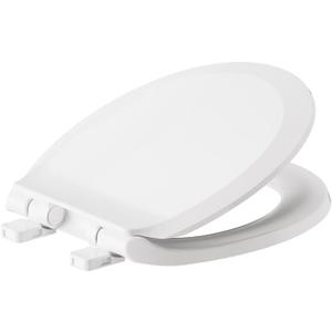 American Standard 5503B00B.020 Transitional Slow-Close Round Front Toilet Seat, White, 16.63"L x 14.19"W