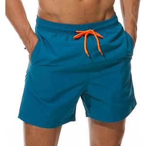 SILKWORLD Men's Swim Trunks Quick Dry Beach Shorts with Pockets, Size: Large SILKWORLD Men's Swim Trunks Quick Dry Beach Shorts with Pockets, Size: Large