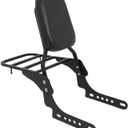 Motorcycle Sissy Bar & Passenger Sissy Bar Backrest with Luggage Carrier Rack for Harley Nightster RH975 Special RH975S 2022 2023 2024 2025