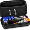 Peptide Case for 8 x 3ml + 2 x 10ml + 1 x 30ml Bac Water & Holds Vial Case for Peptide Vials Glp1, 3 ml Vial Storage, Fridge Freezer Travel Injection Travel Kit, with Mesh Pocket(Only Box)