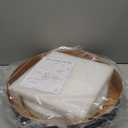 11.8 inch Wood Led Flush Mount Ceiling Light, Dimmable, 5CCT 3000K-6000K Selectable, 36W, 3600LM, Round Modern White Light Fixture Ceiling Mount for Bedroom, Laundry Room,Kitchen, Hallway, Black