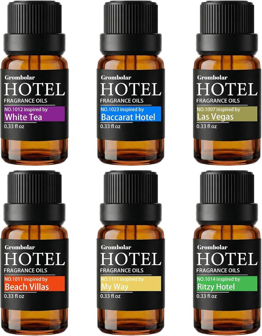 Essential Oils Set-Hotel Collection Diffuser Oil Gift Set,Premium Essential Oil for Diffusers, Home Care, Fragrance, Humidifiers