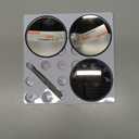 20X/30X/40X Magnifying Mirror with Suction Cups and Tweezers Set, 3.5 inches Travel Magnified Makeup Mirror, Black, 3PCS