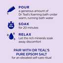 Dr Teals Foaming Bath with Pure Epsom Salt, Soothe & Sleep with Lavender, 34 Ounces
