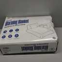 Westinghouse Electric Blanket Twin Size, Super Cozy Luxury Faux Fur & Sherpa Heated Blanket with 10 Heating Levels & 1-12 Hours Auto Off, Fast Heating Blanket, Machine Washable, 62x 84 Inch Blue Gray