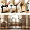 86 to 105 Inch Extra Wide Baby Gate for Doorway Stairs