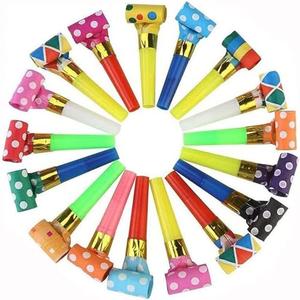 DEMOCRATIDO 50 PCS Blowouts Noisemakers: 40 Party Blower Blowouts, Colorful Birthday & New Years Party Noisemakers, Whistles & Favors