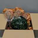 Artificial Fall Flowers Hanging Plants in Basket, Artificial Hanging Flowers for Autumn Outdoor Indoor Decor, UV Resistant Hanging Baskets with Fake Flowers for Fall Patio Garden Porch Deck Decoration (2PCS, Yellow Orange)