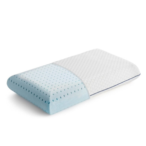 Linenspa Medium Feel Standard Size Ventilated Gel Memory Foam Bed Pillow with Washable Cover and Temperature Regulating Infusion