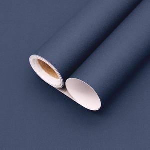 Yancorp 24"x394"/32.8' Matte Gray Blue Peel and Stick Wallpaper Removable Contact Paper for Cabinets Self-Adhesive and Drawers Stick on Wall Paper for Bedroom Kitchen