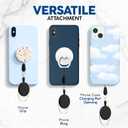 Phone Assured Retractable Phone Tether Durable Clip-On Leash for Anti-Drop & Anti-Theft Security