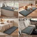 decorUhome Fuzzy Pet Couch Cover for Dogs, Non-Slip Sofa Covers for Sofa Couch Arm, Soft Thick Furniture Couch Protector, Washable Sofa Slipcovers, Dark Grey, 27.6" x 27.6"