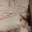 Love's cabin Seersucker Pink Twin Comforter Set, 5-Piece All Season Lightweight Bed in a Bag Bedding Set with Comforter, Flat Sheet, Fitted Sheet, Pillowcase and Sham | Soft, Breathable, Lightweight (Twin (68"X88"))