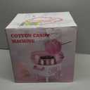 Cotton Candy Machine, Mini Cotton Candy Maker Machine for Kids with Sugar Scoop, Easy & Safe to Use, Pink Vintage Portable Candy Floss Maker for Birthday, Home, Party Gatherings, Christmas Gift