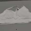 YEOREO Luciny Workout Y Back Sports Bras for Women Spaghetti Straps Racerback Padded V Neck Medium Impact Gym Bra Yoga Top (X-Large, White)