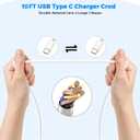 iPhone 16 15 Fast Charging,2Pack USB C Wall Charger Block Quick PD Adapter with 6Foot USB C to C Charger Cord Fast Charging for iPhone 16/16 ProMax/15 Plus/15 Pro, iPad 10/Mini 6/Air 4/5/Pro 12.9/11