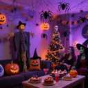 2 x Halloween Spiders, Spider Pranks, can Freely Match Scenes to Create Thrills