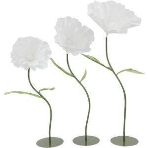 Large Artificial Flowers, Wedding Decorations for Reception,Giant Flowers for Decoration Party Background Baby Shower,Giant Paper Flowers (White)