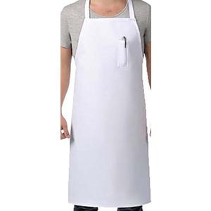 SUNRISE White Apron with Pocket on Top