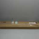 Axeman Oak Picture Ledge Shelf, 36 Inch Floating Shelves Set of 2, Solid Oak Wood Wall Shelves with Lip, Wall Decor Storage for Bedroom Living Room Bathroom Kitchen Nursery Photo Picture, Black