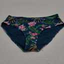 Tempt Me Women High Waisted Bikini Bottom Retro Ruched Swim Bottom Shirred Tankinis Brief (Small, Green Leaves)