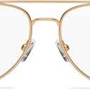LOOK OPTIC Cooper Reader - Stylish Unisex Ultra-lightweight Reading Glasses with Scratch-Resistant, Prescription-Quality Lenses (Full Magnification - Not Progressives) (Gold, 2.00, multiplier_x)