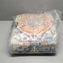 yongyangjuxin Area Rugs 8x10 Rug for Living Room, Non Slip Washable Rug Blue, Large Area Rugs for Bedroom, Low Pile Soft Vintage Rugs for Bedroom Dining Room Indoor